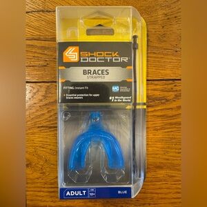 Shock Doctor Blue Braces Mouthguard Football Baseball Wrestling